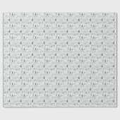 Weihnachtshäuser Bäume Weihnachten Geschenkpapier (Flach)