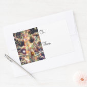 Weihnachtshäuser-Geschenketiketten Rechteckiger Aufkleber (Umschlag)