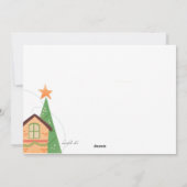 Weihnachtshäuser Grußkarte Feiertagskarte (Rückseite)