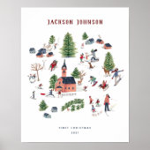 Weihnachtshäuser | Poster | Art Print (Vorne)