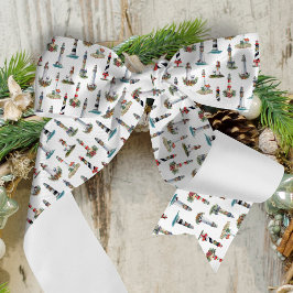 Weihnachtshäuser Satinband