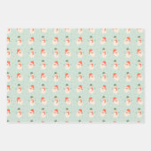 Weihnachtshäuser, Weihnachtsmann, Frostig und Böge Geschenkpapier Set (Vorderseite 2)