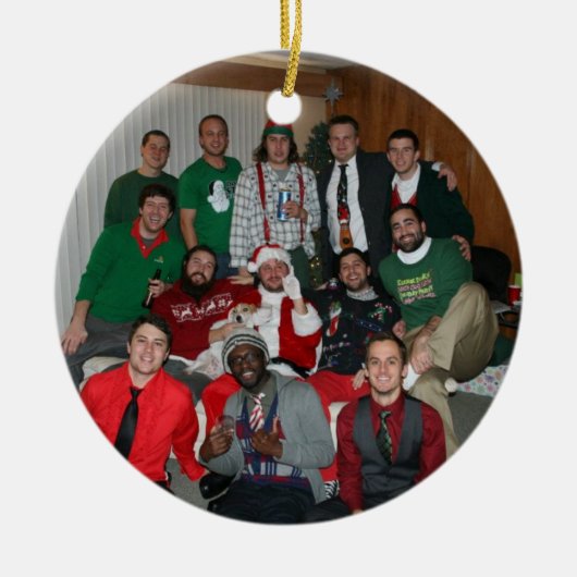 Weihnachtsheftiger schlag 2011 keramik ornament (Vorne)