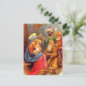 Weihnachtsheilige Feiertagspostkarte (Stehend Vorderseite)