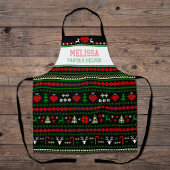 Weihnachtshelfer Ugly Weihnachtssüßer MEDIUM Schürze