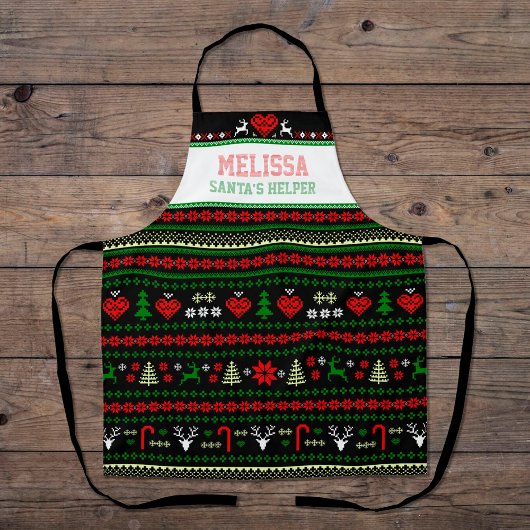 Weihnachtshelfer Ugly Weihnachtssüßer MEDIUM Schürze