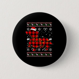 Weihnachtshemd für Dachshund-Liebhaber Geschenk Sa Button