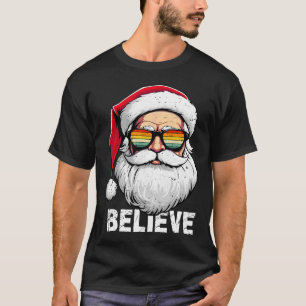 Weihnachtshemden für Kinder Jungen Männer Believe T-Shirt