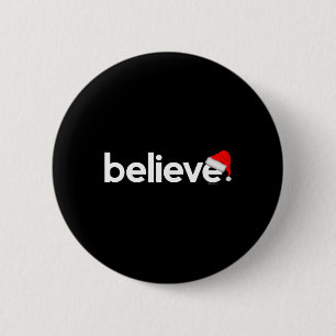 Weihnachtshemden für Männer Frauen Kinder Believe Button