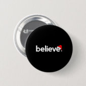 Weihnachtshemden für Männer Frauen Kinder Believe Button (Vorne & Hinten)