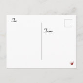 Weihnachtshepherd Postkarte (Rückseite)