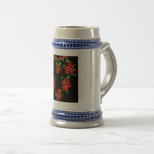 Weihnachtsherz Bierglas (VorderseiteRechts)