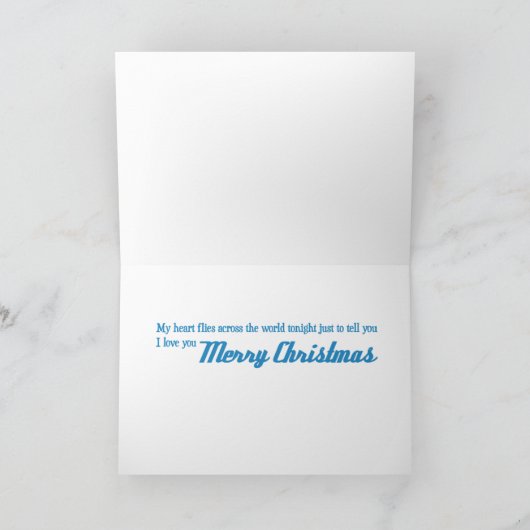 Weihnachtsherz Feiertagskarte (Innenseite)