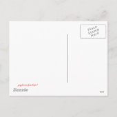 Weihnachtsherz Feiertagspostkarte (Rückseite)