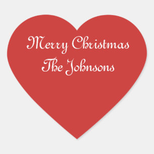 Weihnachtsherz-Formkleber Herz-Aufkleber