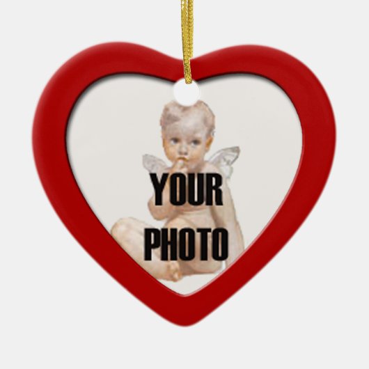 Weihnachtsherz Foto Rahmen Ornament 2 (Vorne)