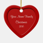 Weihnachtsherz Foto Rahmen Ornament 2 (Hinten)