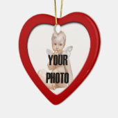 Weihnachtsherz Foto Rahmen Ornament 2 (Links)