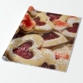 Weihnachtsherz geformt Zucker Cookie Geschenkpapier (Ungerollt)
