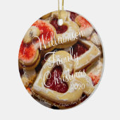 Weihnachtsherz geformt Zucker Cookie Keramik Ornament (Links)