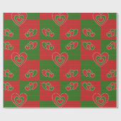 Weihnachtsherz Geschenkpapier (Flach)