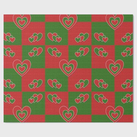 Weihnachtsherz Geschenkpapier (Flach)