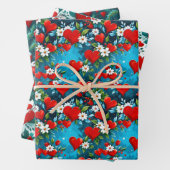 Weihnachtsherz Geschenkpapier Set (Beispiel)