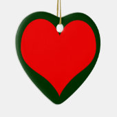 Weihnachtsherz Keramik Ornament (Rechts)