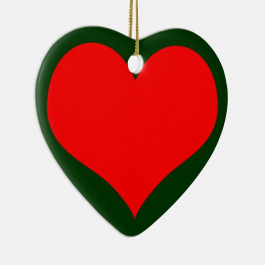 Weihnachtsherz Keramik Ornament (Rechts)