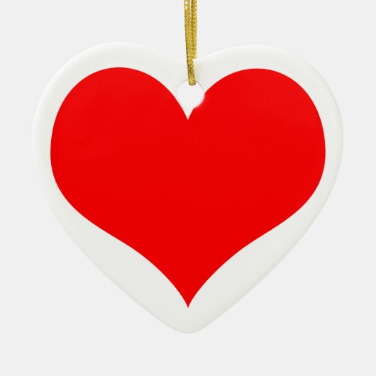 Weihnachtsherz Keramikornament (Vorne)