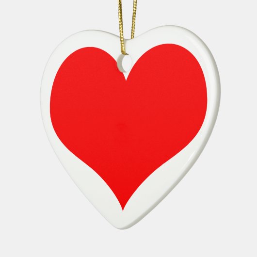 Weihnachtsherz Keramikornament (Links)