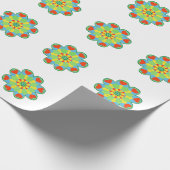 Weihnachtsherz Mandala Geschenkpapier (Ecke)