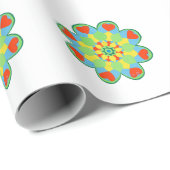 Weihnachtsherz Mandala Geschenkpapier (Rolleneckpunkt)