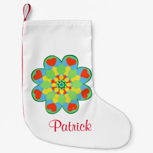 Weihnachtsherz Mandala Kleiner Weihnachtsstrumpf