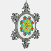 Weihnachtsherz Mandala Ornament (Links)