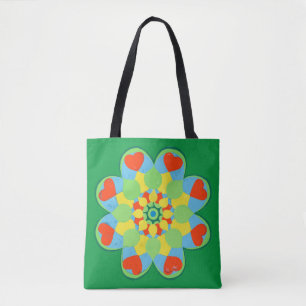Weihnachtsherz Mandala Tasche