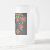 Weihnachtsherz Mattglas Bierglas (VorderseiteRechts)