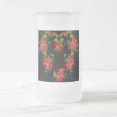 Weihnachtsherz Mattglas Bierglas (Mittel)