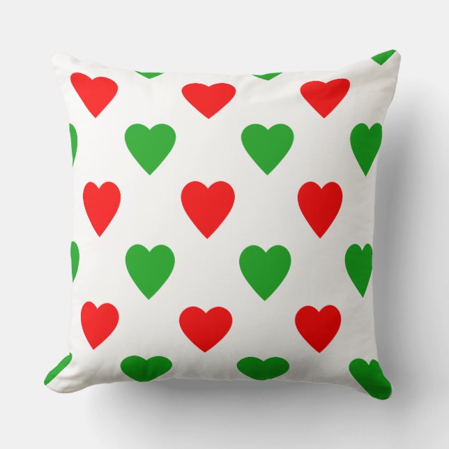 Weihnachtsherz Muster wirbelkissen Kissen (Vorderseite)