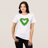 Weihnachtsherz Tri-Blend Shirt (Vorderseite voll)