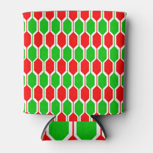 Weihnachtshexagonen Dosenkühler (Vorderseite)
