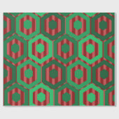 Weihnachtshexagonen Geschenkpapier (Flach)