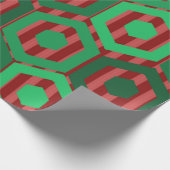 Weihnachtshexagonen Geschenkpapier (Ecke)