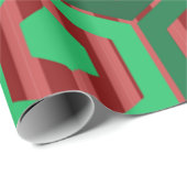 Weihnachtshexagonen Geschenkpapier (Rolleneckpunkt)