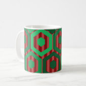 Weihnachtshexagonen Kaffeetasse (Vorderseite Links)