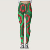 Weihnachtshexagonen Leggings (Vorderseite)