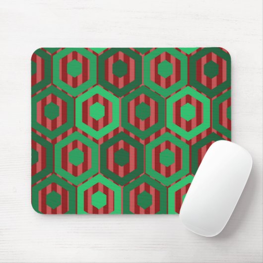 Weihnachtshexagonen Mousepad (Mit Mouse)