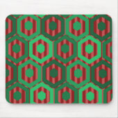 Weihnachtshexagonen Mousepad (Vorne)