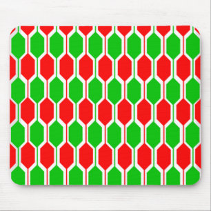Weihnachtshexagonen Mousepad