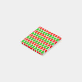 Weihnachtshexagonen Post-it Klebezettel (angewinkelt)